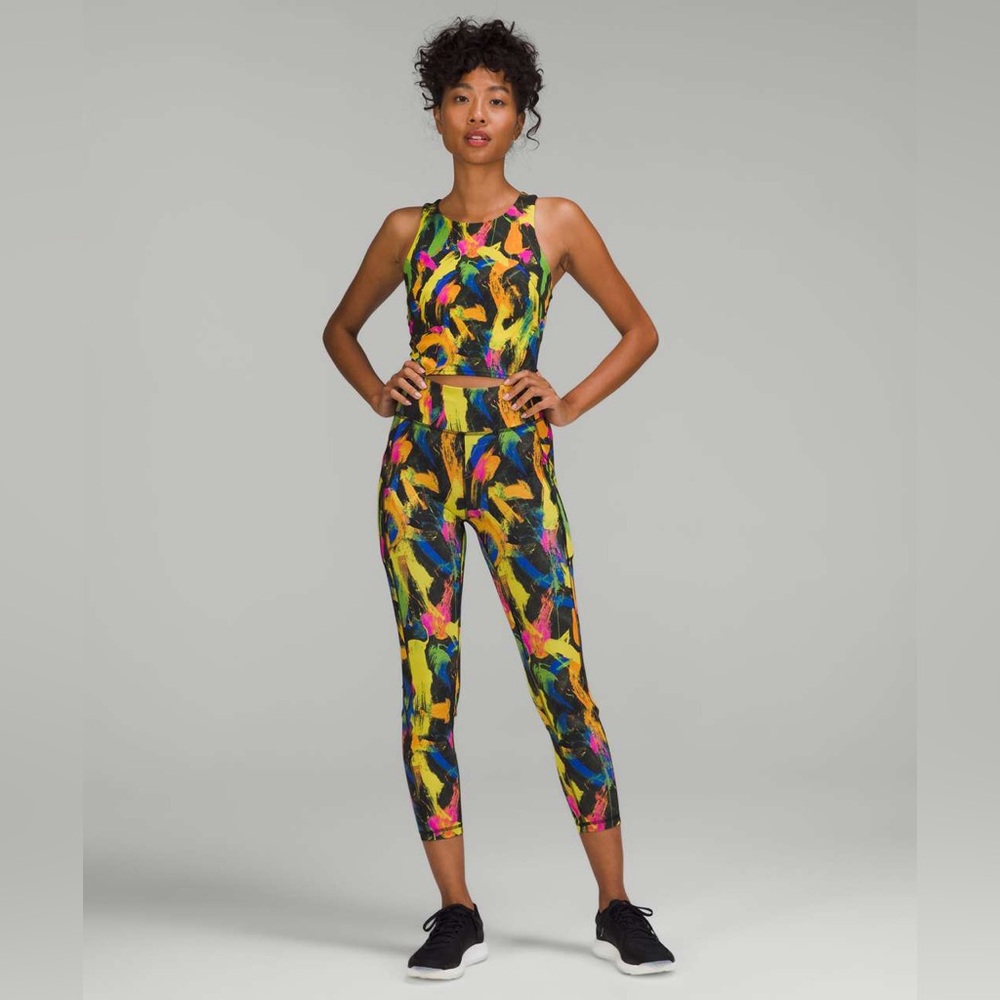 Lululemon•Invigorate High-Rise Tight 25"•Undertone Multi Rainbow•LIKE NEW•10 - Picture 3 of 16